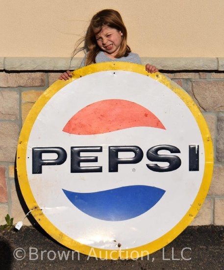Pepsi embossed sst sign