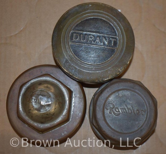 (3) Vintage hubcaps - Durant, Rambler, 1906 Thomas