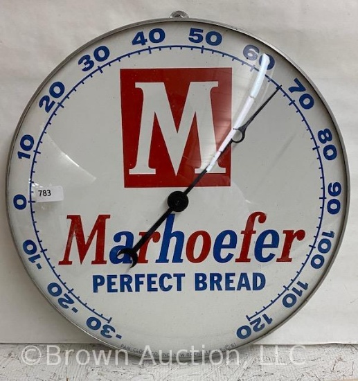 Marhoefer Perfect Bread bubble glass Pam Clock Thermometer