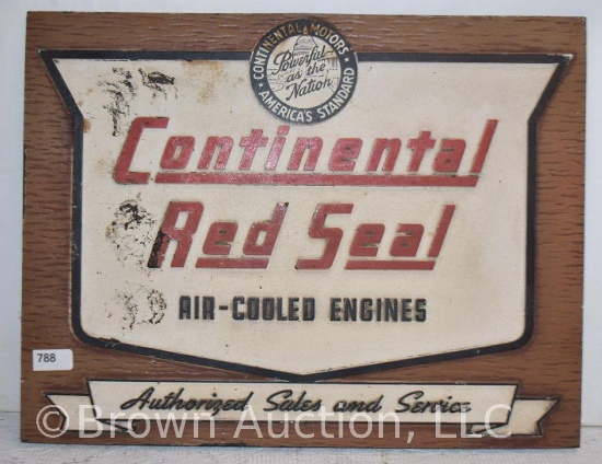 Continental Red Seal easel-back counter-top sign