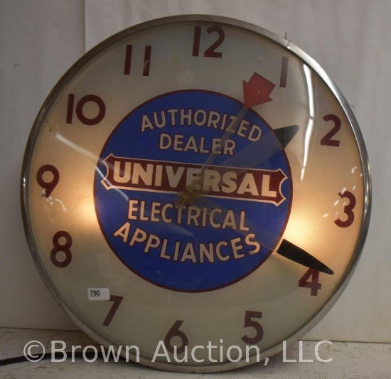 Universal Eectrical Appliances authorized dealer bubble glass advertising clock