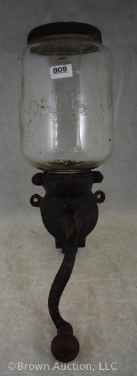 Charles Parker Co. Cast Iron wall mount coffee grinder