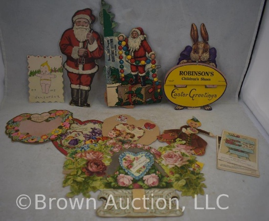 Nice assortment of Vintage valentines, Christmas and Easter greetings