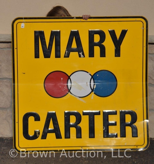 Mary Carter SST embossed sign