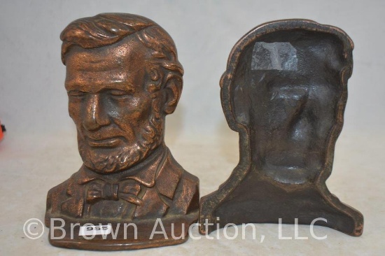 Pr. Abraham Lincoln copper bookends