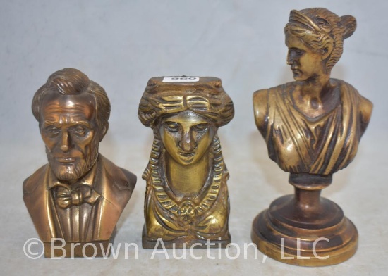 (3) Bronze busts
