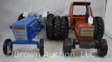 (2) Toy tractors