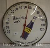 Nu-Grape Soda bubble glass advetising thermometer