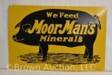 MoorMan's Minerals embossed sst sign