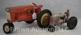 Tru-Scale red metal tractor and MM tractor w/driver