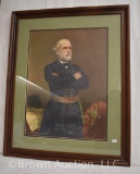 Large framed print of (Civil War) General Robert E. Lee by J.A. Elder