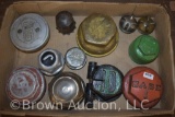 (12) Vintage hubcaps