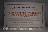 1953 Picture Assortment No 3 for E-Line System Calendars
