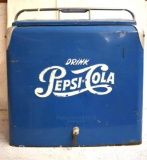 Pepsi-Cola cooler/ice chest w/sandwich tray, bottle cap opener and intact plug