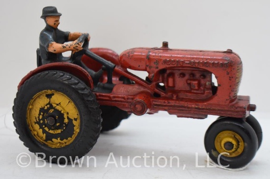 Allis-Chalmers Hubley cast iron tractor with driver