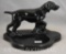 Mrkd. Mosiac Tile Co. Pottery pointer dog coin tray