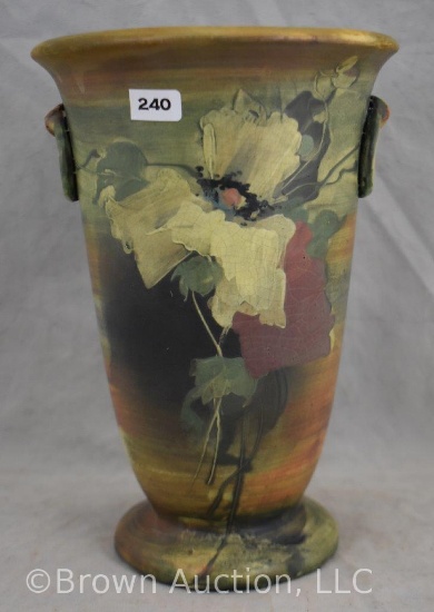 Mrkd. Weller Copra 10" vase