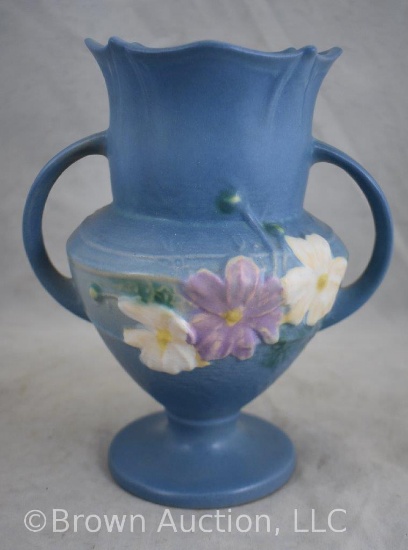 Roseville Cosmos 135-8" vase, blue