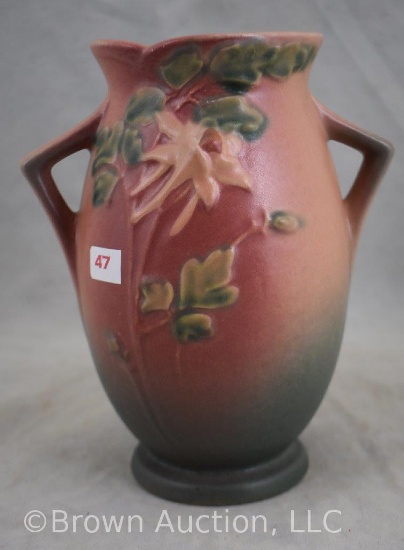 Roseville Columbine 17-7" vase, pink