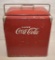 1950's Coca-Cola metal ice chest cooler w/drain plug and bottle opener