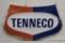 Tenneco (gas) single sided porcelan embossed pump plate sign