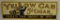 Yellow Cab 5 cent Cigar single sided tin embossed sign