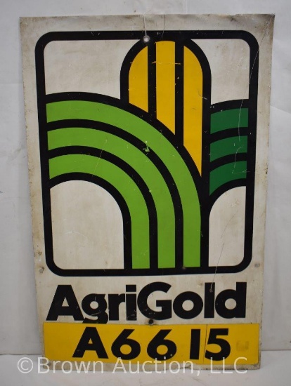 AgriGold Seeds single sided tin sign