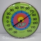 7-Up round advertising thermometer