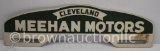 Cleveland Meehan Motors aluminum tag topper (smaltz like reflective material)