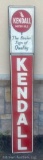 Kendall Motor Oils single sided tin embossed vertical sign