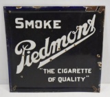 Piedmont Cigarette dbl. sided porcelain advertising chair insert