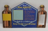 Heale-Aseptic medicine die-cut cardboard easel-back store display