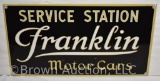 Franklin Motor Cars service station dbl. sided porcelain sign