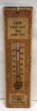 Low First Cost plus Long Life wooden avertising thermometer