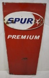 Spur Premium single sided tin pump plate sign