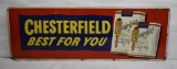 Chesterfield Cigarettes/Best for You single sided tin embossed sign