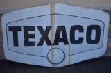 Texaco single sided tin sign
