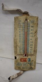 Bellflower (IL) Feed Mill, Inc. metal thermometer, good mercury