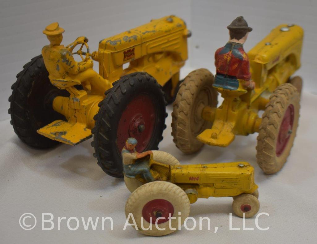 3) Old Minneapolis-Moline toy tractors w/rubber Proxibid