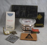 Box lot assortment of Allis-Chalmers memorabilia