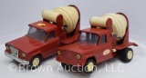 (2) 1960's Tonka cement mixer trucks