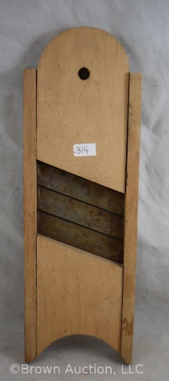 Vintage wooden kraut cutter