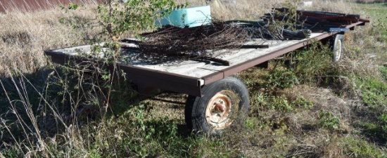 4-wheel Hay Wagon, 20' X 8'0 ** Selling Trailer Only, None Of The Items In The Photos On The Traile