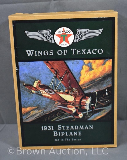 "WoT" diecast airplane bank, 1931 Stearman Biplane, #3