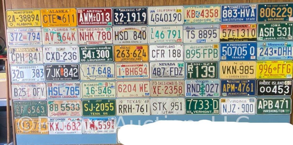 51) different State license tags - 1 for each | Proxibid