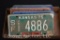 (20) assorted Kansas Truck and Trailer license tags - 60's and 70's