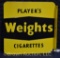 Player's Weights Cigarettes DSP flange advertising sign