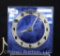 Art Deco GE cobalt glass table clock