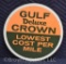 Gulf Deluxe Crown SST tire display sign - NOS