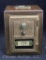 Post office box bank in wood case w/combination